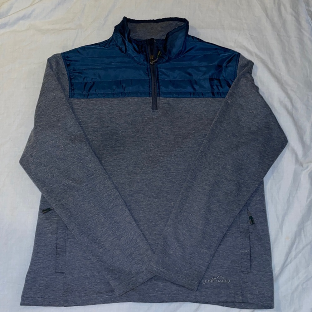 Eddie Bauer blue half zip